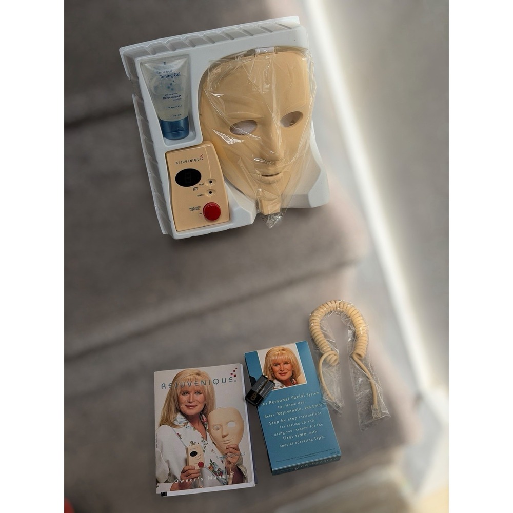 NEW Vintage 1999 Rejuvenique Facial Toning System Complete Kit Linda Evans NOS - Picture 8 of 12